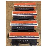 4 Lionel 1002 gondola cars