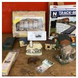 Model railroad layout and decor items