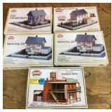 5 N scale model railroad layout kits