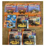 8 Matchbox Real Working Rig construction vehicles