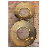 2 railroad light reflector rings