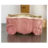 Pink Royal Copley pottery carriage planter