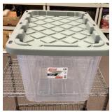 27 gallon clear Tough Tote