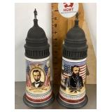 2 Anheuser Busch "Civil War" steins