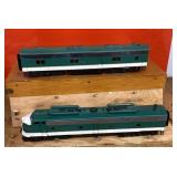 A & S brass engine and car O gauge