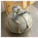 1983 Fitz & Floyd orchid trinket box