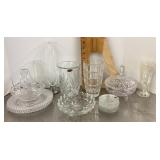Clear glass and crystal cleanup lot
