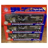 3 diecast tractor trailers