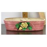Pink ceramic planter
