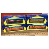 4 Athearn HO train cars