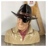 John Wayne ceramic cookie jar