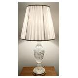 Pair of 32" crystal lamps