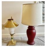 Brass adjustable desk lamp and table lamp