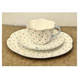 Shelley porcelain trio --cup, saucer, plate