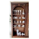Lighted bookcase 34x80x13