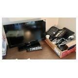 20" Westinghouse TV, travel chargers,