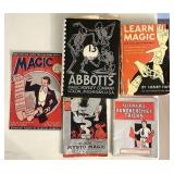 5 vintage magic trick instruction books