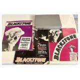 3 vintage Blackstone magic magazines & book