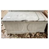 Suncast outdoor deck box 53x27x24" high