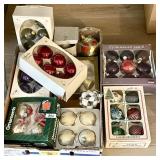 Large group of Christmas ornaments