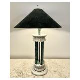 34" table lamp --faux copper and concrete