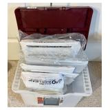 Storage box with bubble mailers