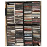 4 CD storage boxes filled with CDs