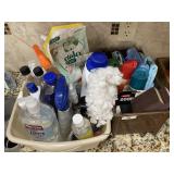 2 containers of cleaning supplies