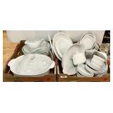 2 large flats of Corning and Corelle, PLUS