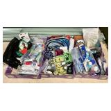 3 large flats of travel items