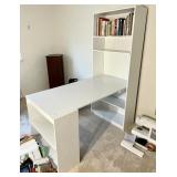 White laminate craft/work table