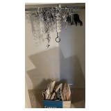 Huge assortment of hangers, carpet protector