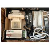 Flat with vintage push button telephones