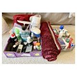 Bathroom supplies and toiletries