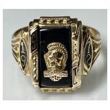 10k gold 1972 class ring