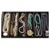 Costume jewelry necklaces