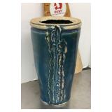 Signed studio pottery vase