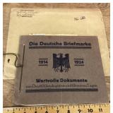 German postage stamp collector book