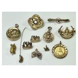 Gold filled jewelry cleanup lot