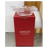 Marquis by Waterford Christmas crystal sleigh dish