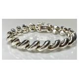 Sterling silver link bracelet