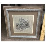 Franklin Mint "The Cavalryman" wall sculpture