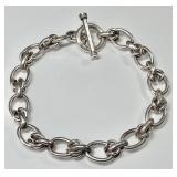 Sterling silver link bracelet