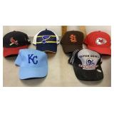 6 sports caps