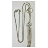 Silpada 36" sterling silver necklace with tassel