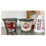 Beer buckets and megaphone