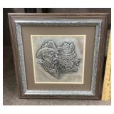 Franklin Mint "The Range Rider" wall sculpture