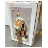 Hand painted ceramic Chirstmas church