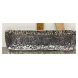 Aluminum Betty Barrena rabbit serving tray