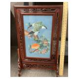 Reversible fireplace screen